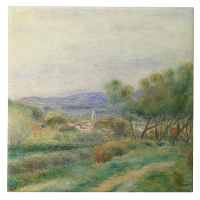 Pierre A Renoir | View of La Seyne, Provence Tile (Front)