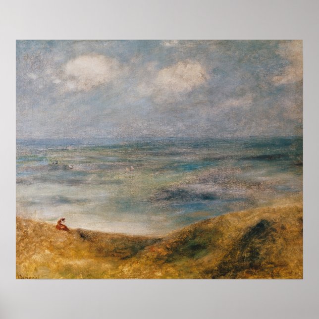 Pierre A Renoir | View of the Sea, Guernsey Poster (Front)