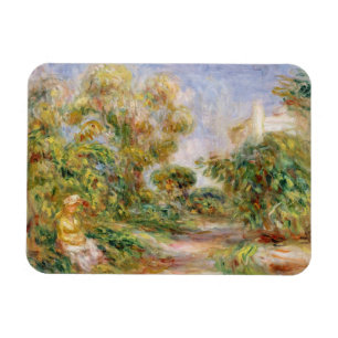 Pierre A Renoir Woman in a Landscape Magnet