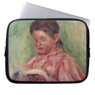 Pierre A Renoir Woman Reading Laptop Sleeve