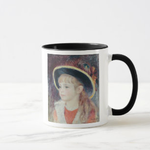 Pierre A Renoir Young Girl in a Blue Hat Mug