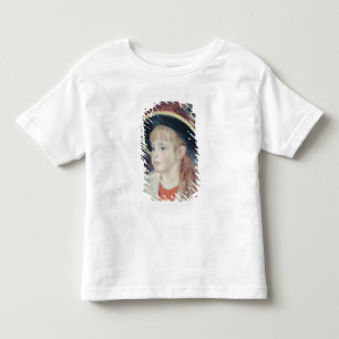 Pierre A Renoir Young Girl in a Blue Hat Toddler T-Shirt