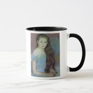 Pierre A Renoir Young girl with blue eyes Mug