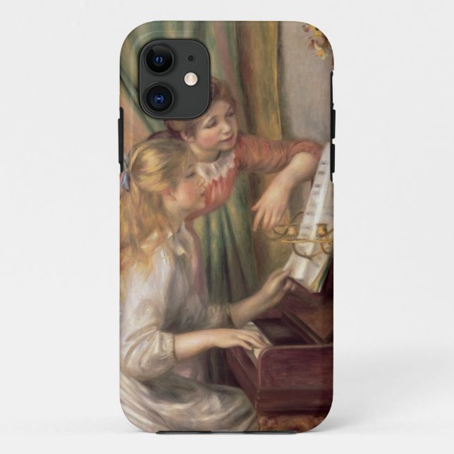 Pierre A Renoir | Young Girls at the Piano Case-Mate iPhone Case (Back)