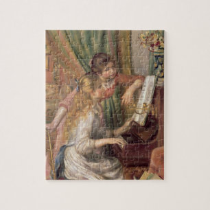 Pierre A Renoir Young Girls at the Piano Jigsaw Puzzle