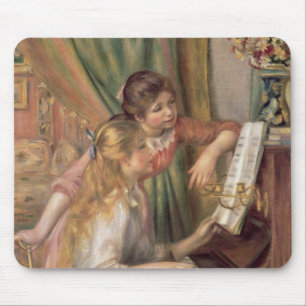Pierre A Renoir Young Girls at the Piano Mouse Pad