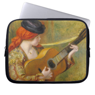 Pierre A Renoir   Young Spanish Woman w/ a Guitar Laptop Sleeve