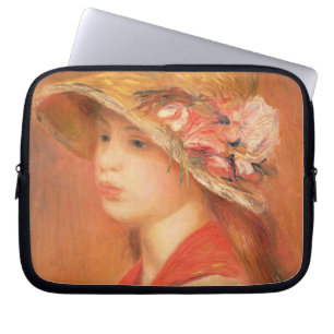 Pierre A Renoir Young Woman in a Hat Laptop Sleeve