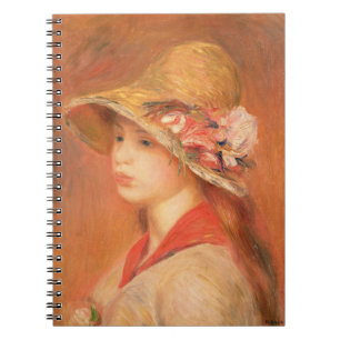 Pierre A Renoir Young Woman in a Hat Notebook