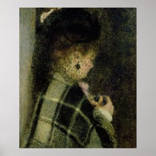 Pierre A Renoir   Young Woman with a Small Veil Poster