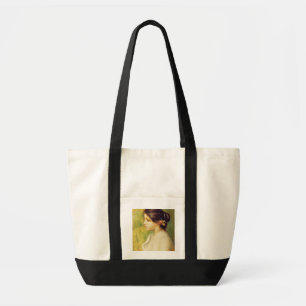 Pierre A Renoir Young Woman with Flowers at Ear Tote Bag