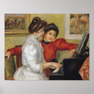 Pierre A Renoir Yvonne and Christine Lerolle Poster