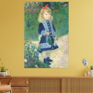 Pierre Auguste Renoir A Girl with a Watering Can Canvas Print
