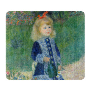 Pierre-Auguste Renoir - A Girl with a Watering Can Cutting Board