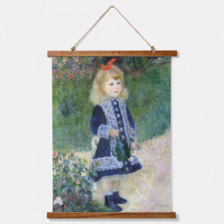 Pierre Auguste Renoir A Girl with a Watering Can Hanging Tapestry