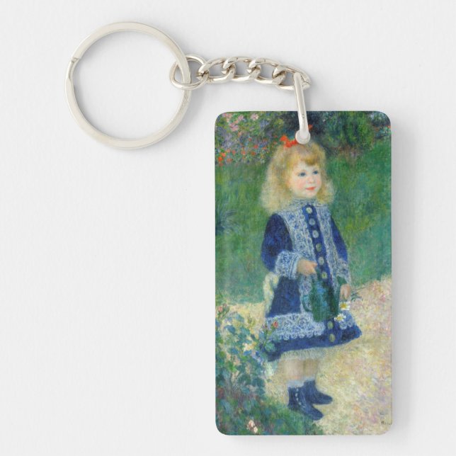 Pierre-Auguste Renoir - A Girl with a Watering Can Key Ring (Front)