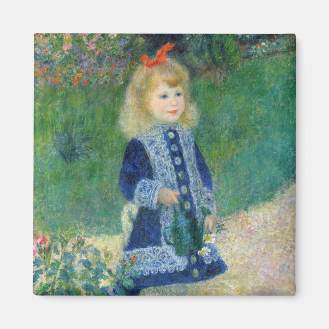Pierre-Auguste Renoir - A Girl with a Watering Can Magnet (Front)