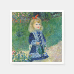 Pierre-Auguste Renoir - A Girl with a Watering Can Napkin