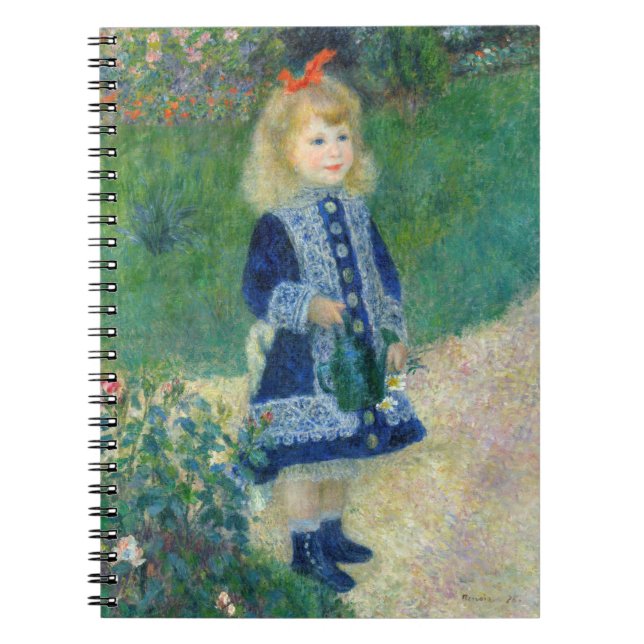 Pierre-Auguste Renoir - A Girl with a Watering Can Notebook (Front)