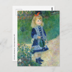 Pierre-Auguste Renoir - A Girl with a Watering Can Postcard