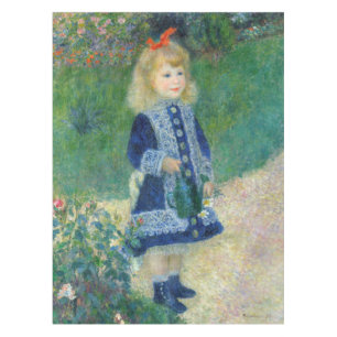 Pierre-Auguste Renoir - A Girl with a Watering Can Tablecloth