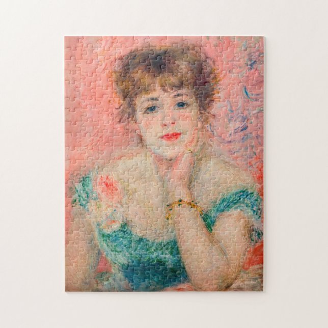 Pierre-Auguste Renoir - Actress Jeanne Samary Jigsaw Puzzle (Vertical)