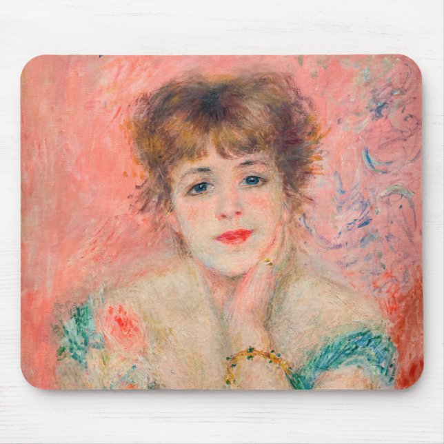 Pierre-Auguste Renoir - Actress Jeanne Samary Mouse Pad (Front)