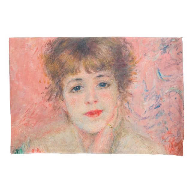 Pierre-Auguste Renoir - Actress Jeanne Samary Pillowcase (Front)