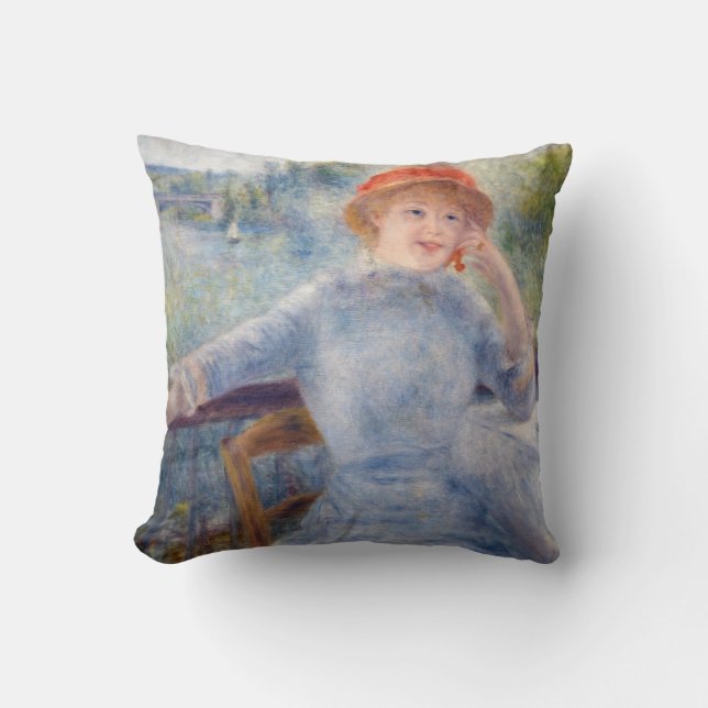 Pierre Auguste Renoir - Alphonsine Fournaise Cushion (Front)