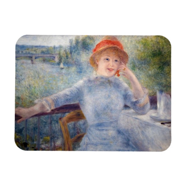 Pierre Auguste Renoir - Alphonsine Fournaise Magnet (Horizontal)