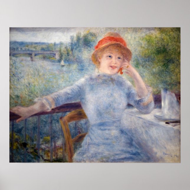 Pierre Auguste Renoir - Alphonsine Fournaise Poster (Front)