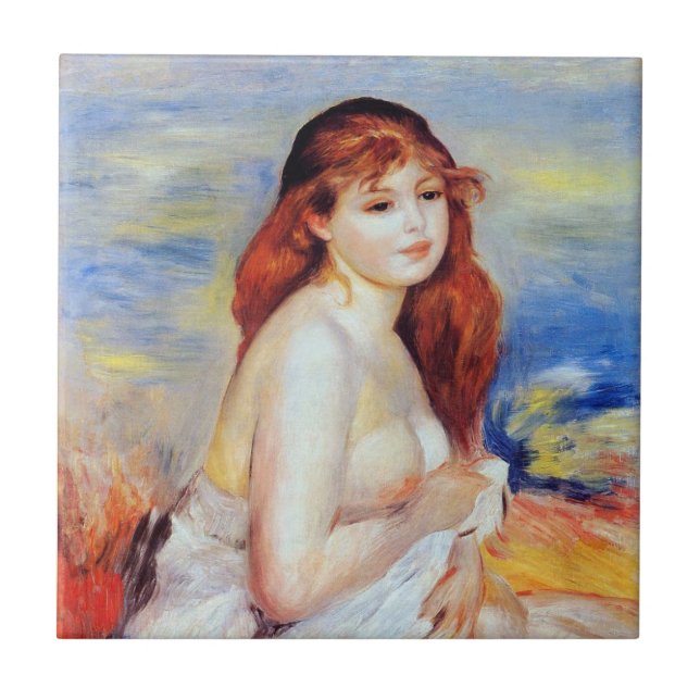 Pierre Auguste Renoir - Bather Ceramic Tile (Front)