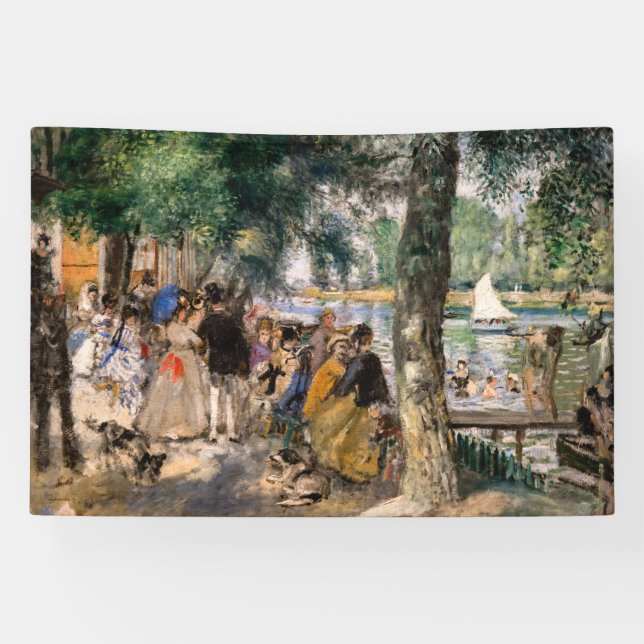 Pierre-Auguste Renoir - Bathing on the Seine Banner (Horizontal)
