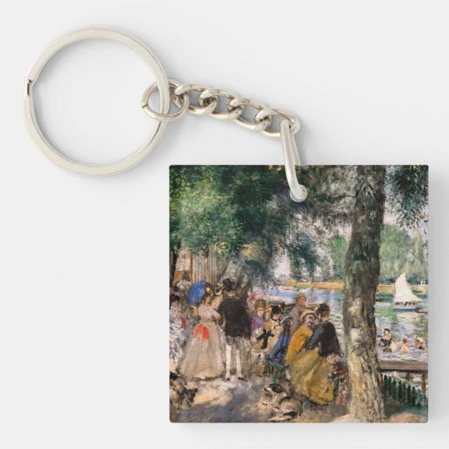 Pierre-Auguste Renoir - Bathing on the Seine Key Ring (Front)