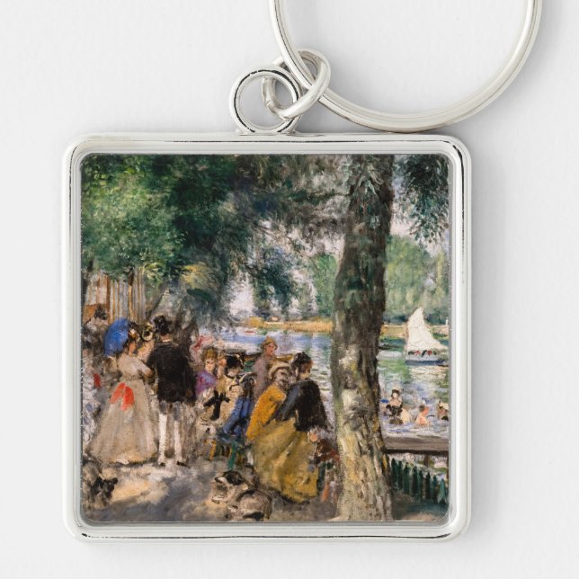 Pierre-Auguste Renoir - Bathing on the Seine Key Ring (Front)
