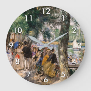 Pierre-Auguste Renoir - Bathing on the Seine Large Clock