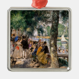 Pierre-Auguste Renoir - Bathing on the Seine Metal Ornament