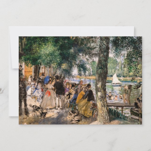 Pierre-Auguste Renoir - Bathing on the Seine Thank You Card (Front)