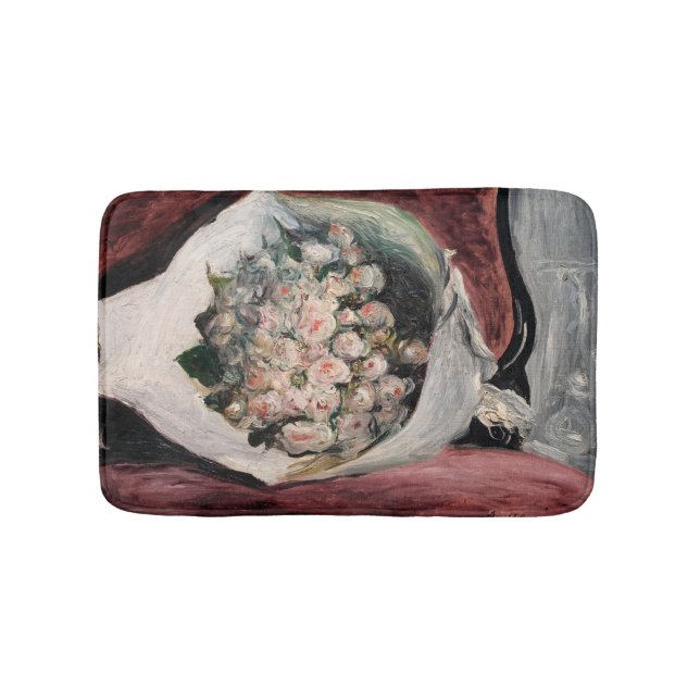 Pierre-Auguste Renoir - Bouquet in a Box Bath Mat (Front)