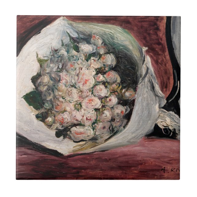 Pierre-Auguste Renoir - Bouquet in a Box Ceramic Tile (Front)