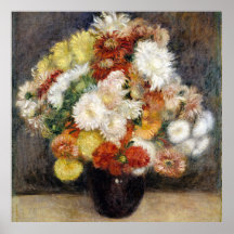 Pierre-Auguste Renoir Bouquet of Chrysanthemums