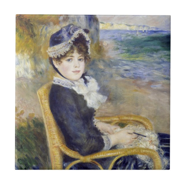 Pierre-Auguste Renoir - By the Seashore Ceramic Tile (Front)