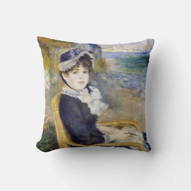 Pierre-Auguste Renoir - By the Seashore Cushion (Front)