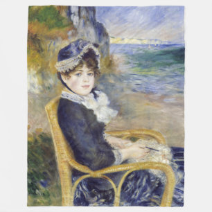 Pierre-Auguste Renoir - By the Seashore Fleece Blanket