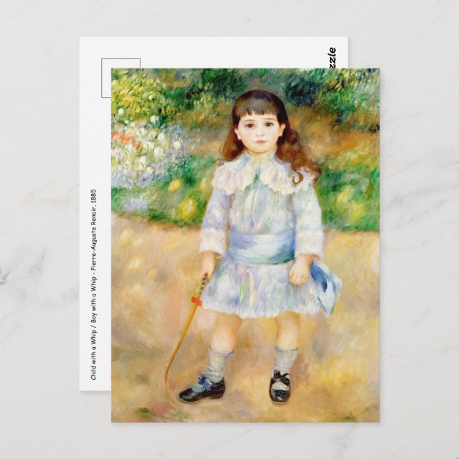Pierre-Auguste Renoir - Child with a whip Postcard (Front/Back)