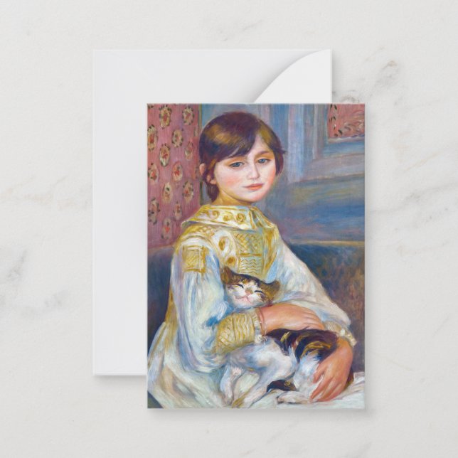 Pierre-Auguste Renoir - Child with Cat Card (Front)