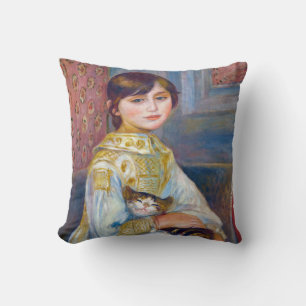 Pierre-Auguste Renoir - Child with Cat Cushion
