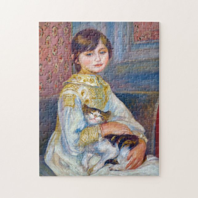 Pierre-Auguste Renoir - Child with Cat Jigsaw Puzzle (Vertical)