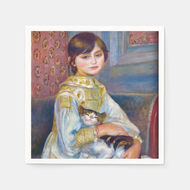 Pierre-Auguste Renoir - Child with Cat Napkin (Front)