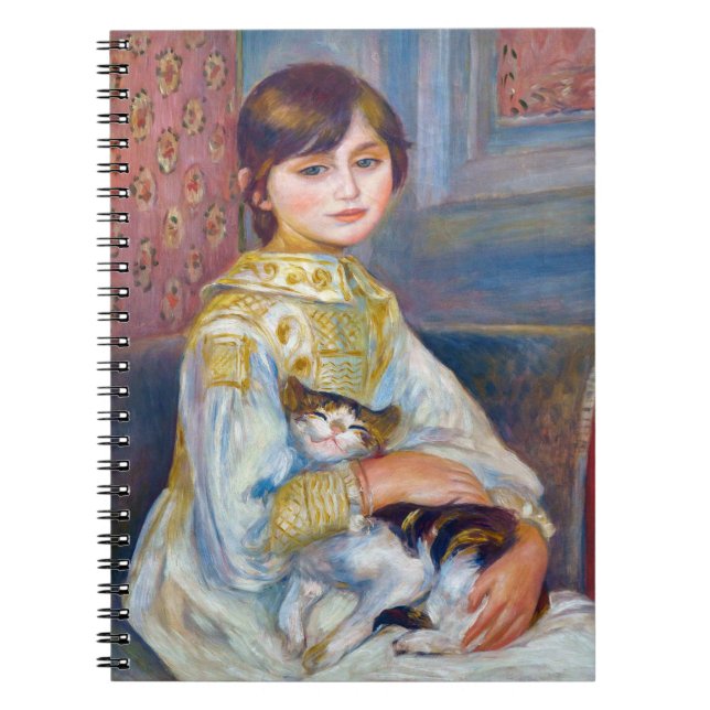 Pierre-Auguste Renoir - Child with Cat Notebook (Front)